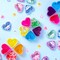 JOYIN 30 Valentines Day Clear Slime Hearts for Kids Valentine Classroom Exchange, Valentine Party Favors, Gift Exchange